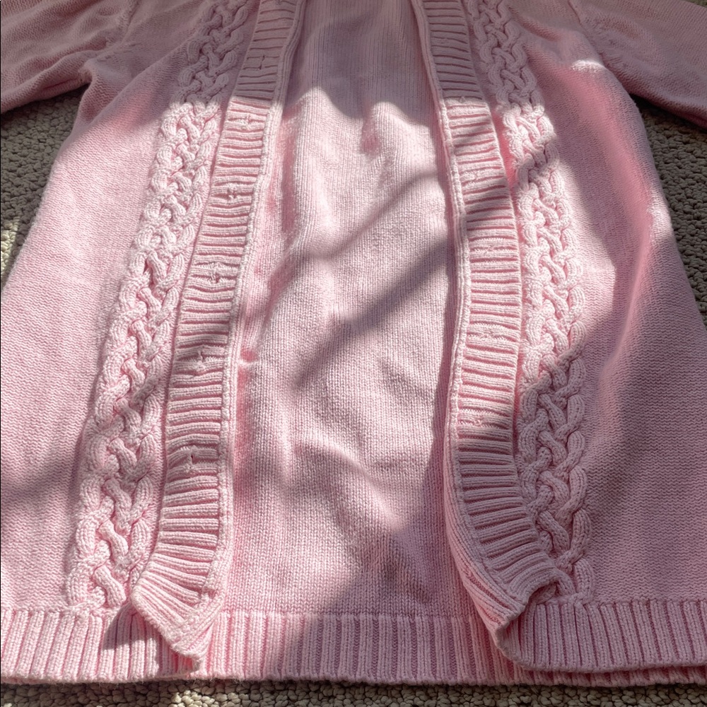 Pink Hooded Cardigan Sweater - Picture 2 of 8